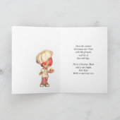 De Kerstkaart van Mum met Leuke Chef-kok en Feestdagen Kaart (Binnen)