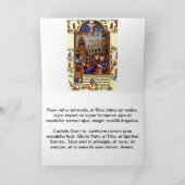 De Kerstkaart van Nativitatis Jesu Christi van de Feestdagen Kaart (Binnen)