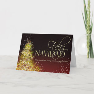 De Kerstkaart van Navidad van Feliz Feestdagen Kaart