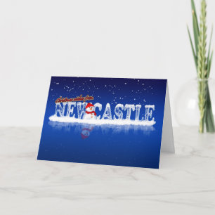 De Kerstkaart van Newcastle - de Wensen van Feestdagen Kaart