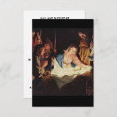 De kerstkaart van Novena Prayer (Voorkant / Achterkant)