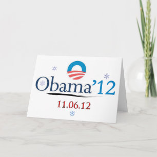 De Kerstkaart van Obama 2012 Feestdagen Kaart