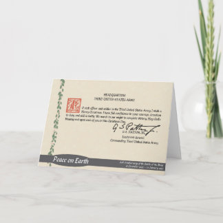 De Kerstkaart van Patton Feestdagen Kaart