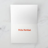 De Kerstkaart van Puerto Rico Feliz Navidad Feestdagen Kaart (Binnen)