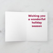 de Kerstkaart van rendierBasenji Feestdagen Kaart (Binnen)