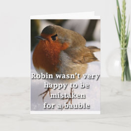 De Kerstkaart van Robin van de pret Feestdagen Kaart