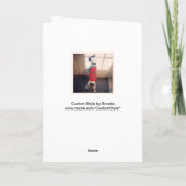 De Kerstkaart van Russell Terrier van de Hefboom Feestdagen Kaart (Achterkant)