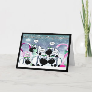 De Kerstkaart van schapen - wij wensen Ooi een Feestdagen Kaart