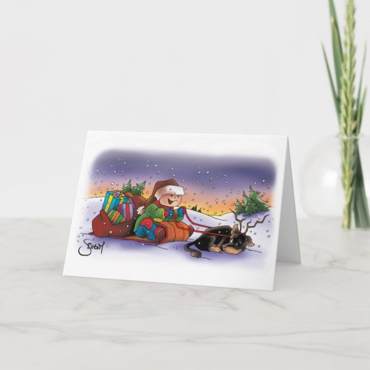 De Kerstkaart van Sevigny_Cute Feestdagen Kaart (Voorkant)