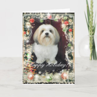De Kerstkaart van ShihTzu Feestdagen Kaart