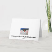 De Kerstkaart van Snowboy Feestdagen Kaart (Achterkant)