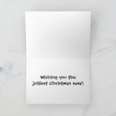 De Kerstkaart van Snowboy Feestdagen Kaart (Binnen)