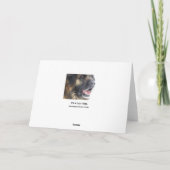 De Kerstkaart van Sparkly van Leonberger Feestdagen Kaart (Achterkant)