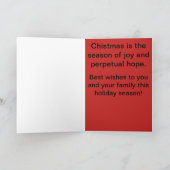 De Kerstkaart van Themed van het golf met Kerstman Feestdagen Kaart (Binnen)