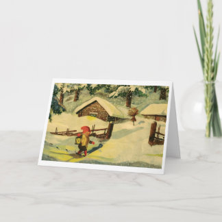 De Kerstkaart van Tomten Feestdagen Kaart