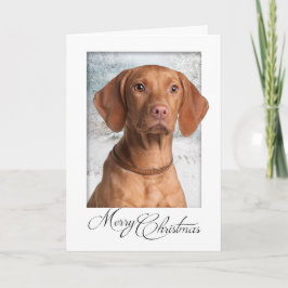 De Kerstkaart van Vizsla Feestdagen Kaart
