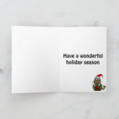 De Kerstkaart van walrussen Feestdagen Kaart (Binnen)