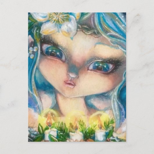 De Kerstkaart van Yule Feestdagenkaart (Voorkant)