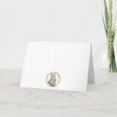 De kerstkaart voor de skistende muis feestdagen kaart (Achterkant)