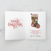 De kerstkaart voor familienaam personaliseren kaart (Binnen)