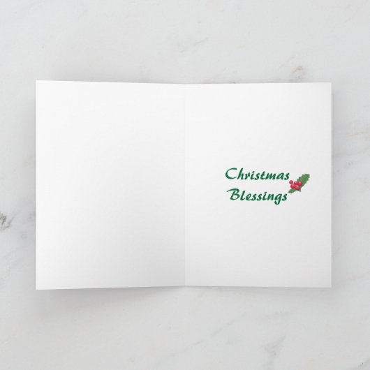 De Kerstkaarten van de alpaca Feestdagen Kaart (Binnen)