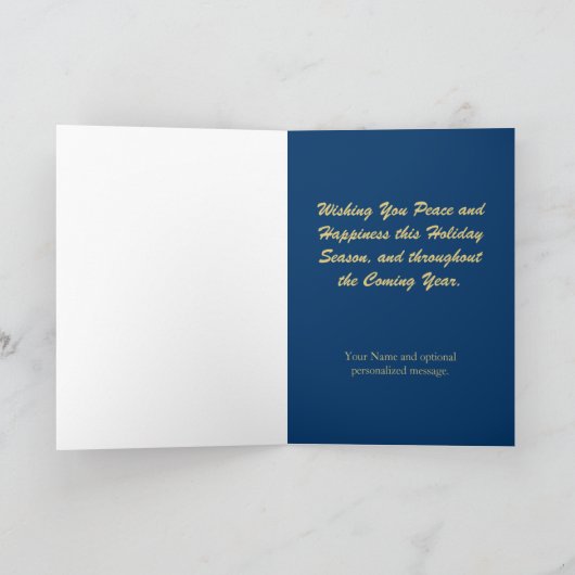 De Kerstkaarten van de Cabine van de Sneeuw van de Feestdagen Kaart (Binnen)