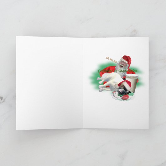 De Kerstkaarten van de Helper van de Kerstman van Feestdagen Kaart (Binnen)