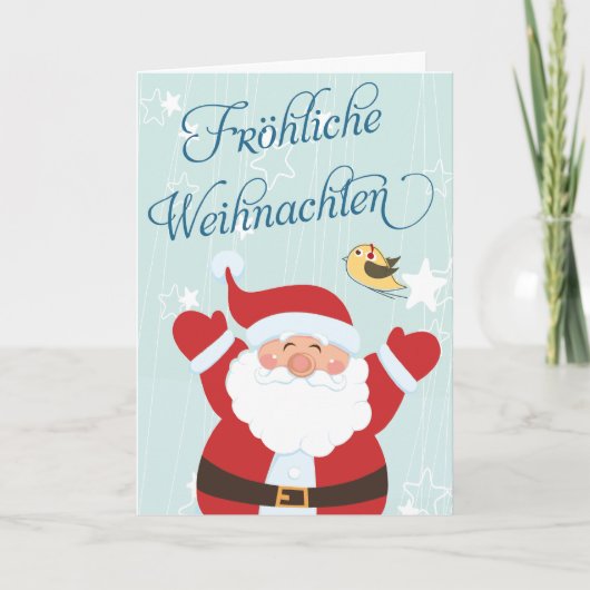 De Kerstkaarten van Fröhliche Weihnachten van de Feestdagen Kaart (Voorkant)