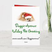 De Kerstkaarten van het Huisdier van de douane Feestdagen Kaart (Achterkant)