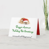 De Kerstkaarten van het Huisdier van de Foto van Feestdagen Kaart (Achterkant)