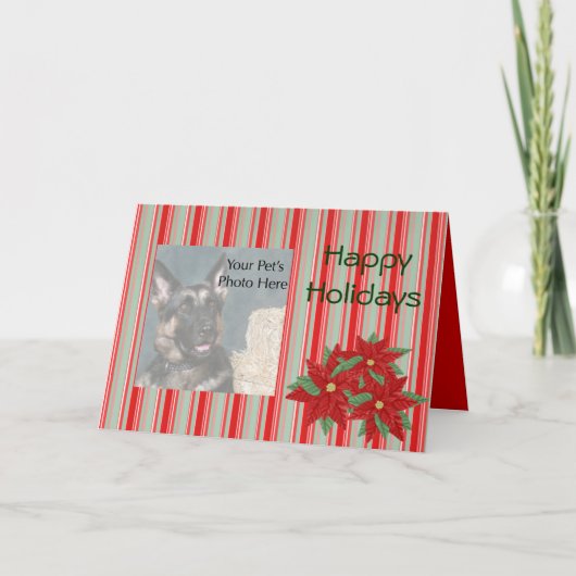 De Kerstkaarten van het Huisdier van de Foto van Feestdagen Kaart (Voorkant)