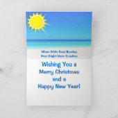 De Kerstkaarten van het Strand van Florida met Uw Feestdagen Kaart (Binnen)