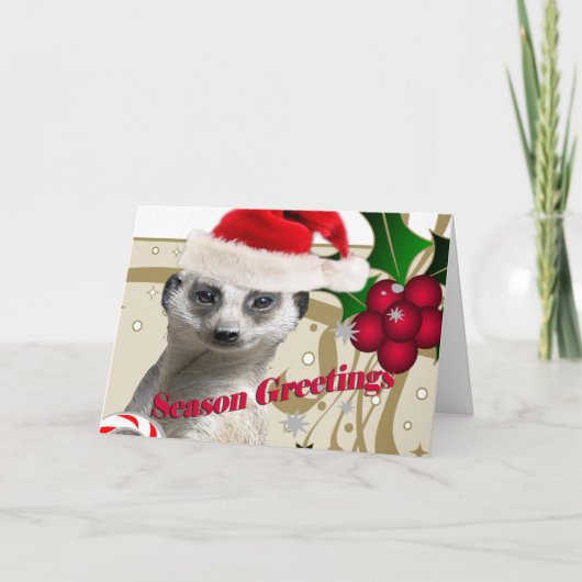 De Kerstkaarten van Meerkat Feestdagen Kaart (Voorkant)