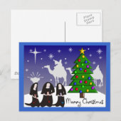 De Kerstkaarten "Vrolijke Kerstmis " van nonnen Feestdagenkaart (Voorkant / Achterkant)