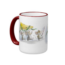 De kerstkaas Mok binnenhalen