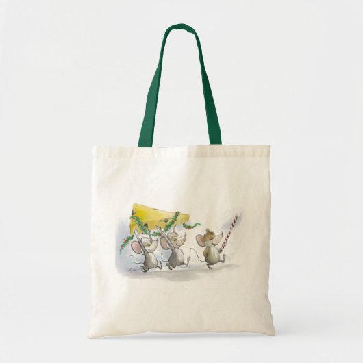 De kerstkaaszak inbrengen tote bag (Voorkant)