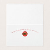 De Kerstkabeljauw (klein) Kaart (Binnenkant ongevouwen)