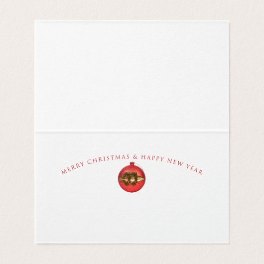 De Kerstkabeljauw (klein) Kaart (Binnenkant ongevouwen)