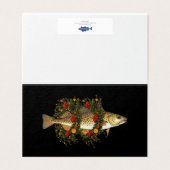 De Kerstkabeljauw (klein) Kaart (Buitenkant ongevouwen)