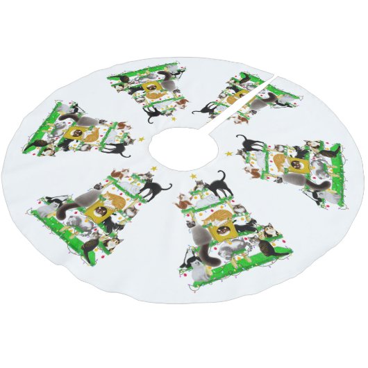 De kerstkat-boomrok kerstboom rok (Gekanteld)