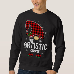 De kerstkerst van de Artistieke Gnome Matching Fam Trui