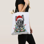 De kerstkerstboom van de herder Lights Xmas B Tote Bag (Dichtbij)