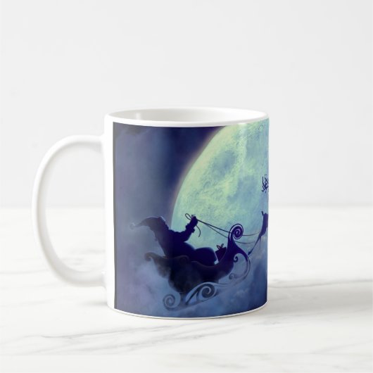 De kerstkerstkerstfeestdag alleen nog maar koffiemok (Links)