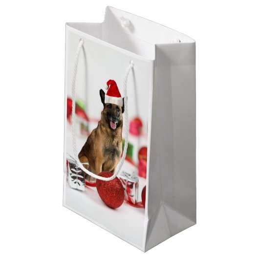 De kerstkerstkerstkerstkerstman van Shepherd: Gift Klein Cadeauzakje (Voorkant Gekanteld)