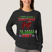 De kerstkerstman is mijn kerstpajama. t-shirt (Voorkant)