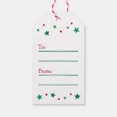 de kerstkerstman van Boston, die kerst zalig maakt Cadeaulabel