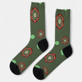 De kerstkleuren sokken (Links)