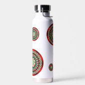 De kerstkleuren waterfles (Links)