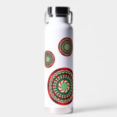 De kerstkleuren waterfles (Voorkant)