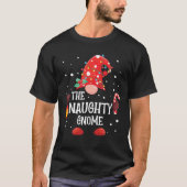 De kerstkoepel van de familie Naughty Gnome T-shirt (Voorkant)